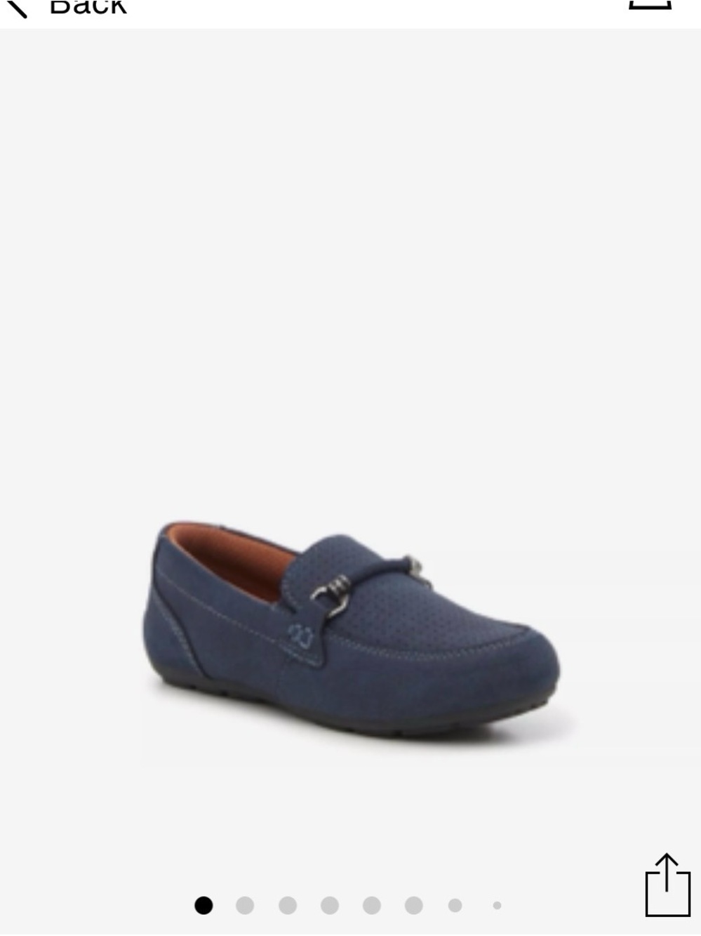 Crown Vintage Boys Navy Blue Loafers